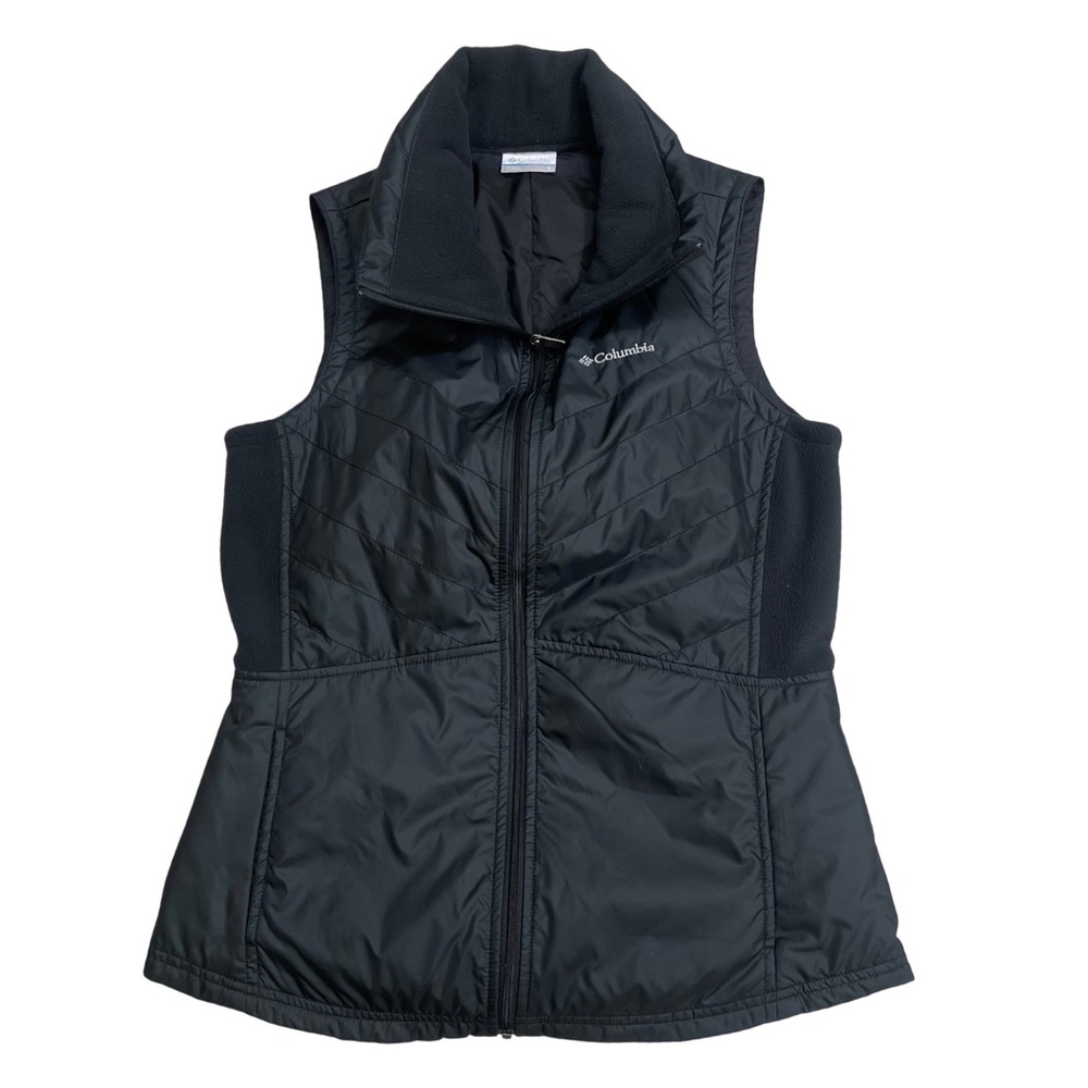 Columbia Sportswear Womens Windstopper Vest Jacket‎ Mock Neck Black Size Small